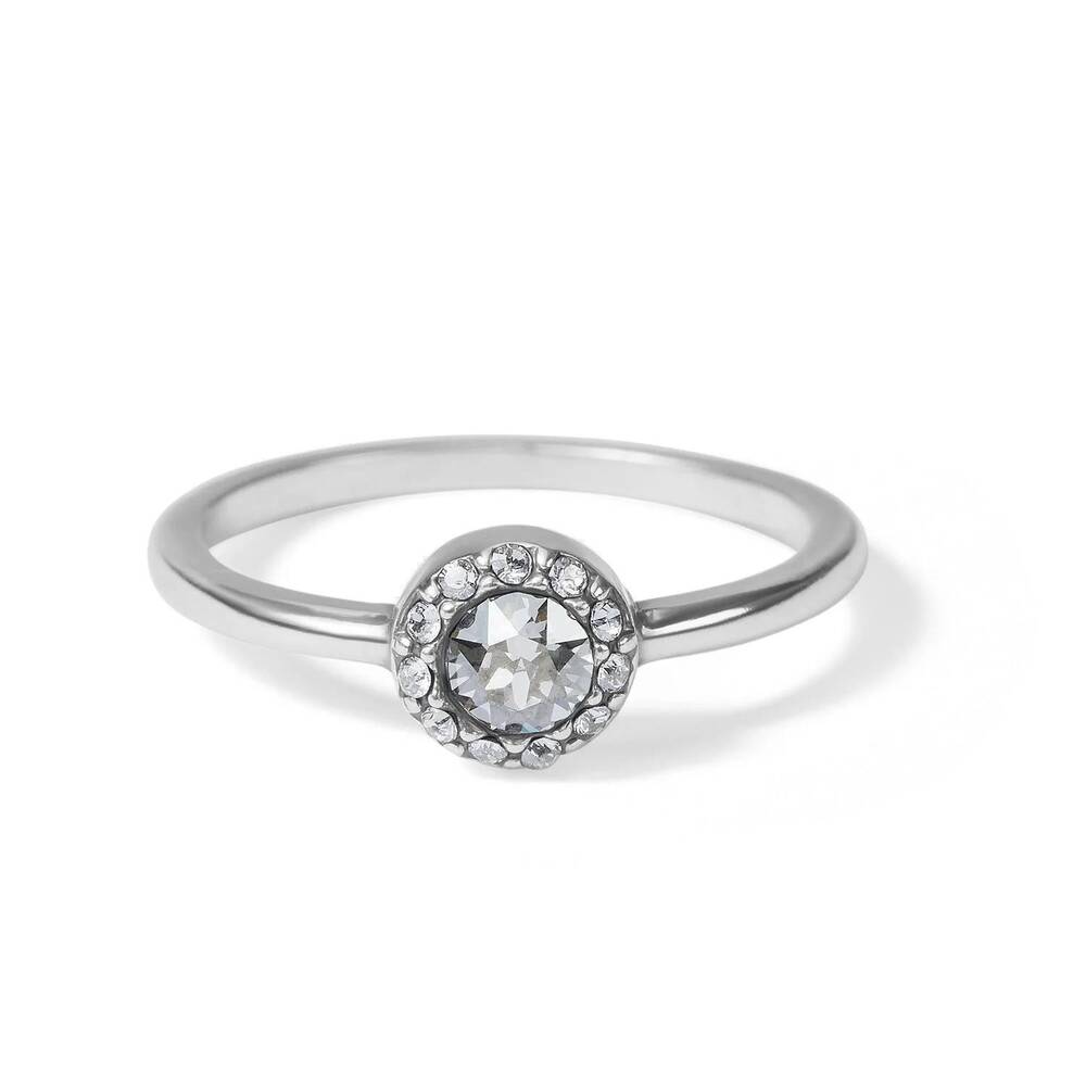 NEW BRIGHTON illumina solitaire ring in silver